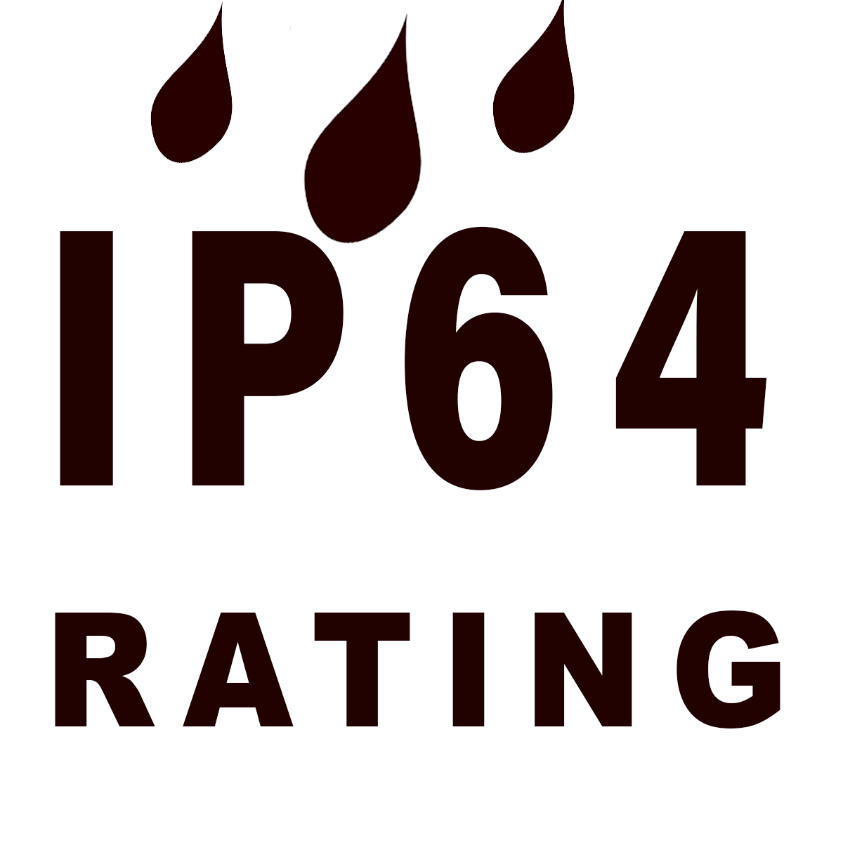 IP reting 64  Dust-tight Splash